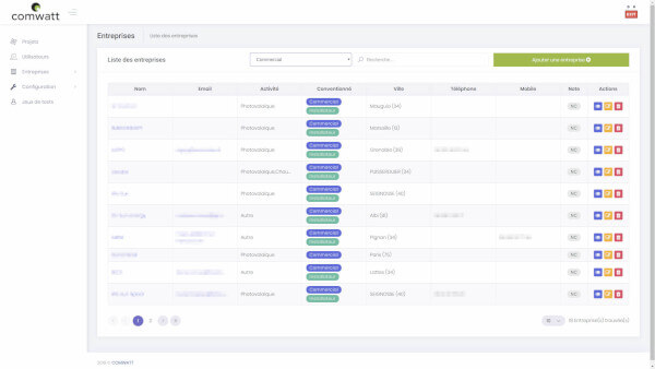 Projet Symfony 3 - Angular - API REST - Comwatt